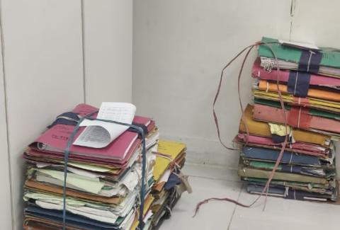DCPC(SECRETARIAT), Recording and weeding out work is being done in the PC Division of Department of Chemicals and Petrochemicals during Swachhta Pakhwada, 2019.